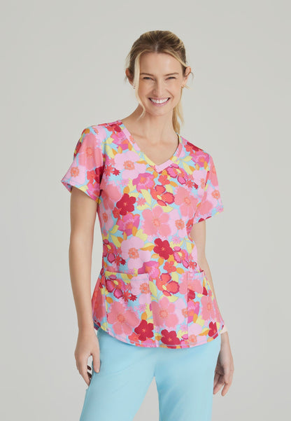 Essence Top - Blissful Blossom - Jen's Scrubs
