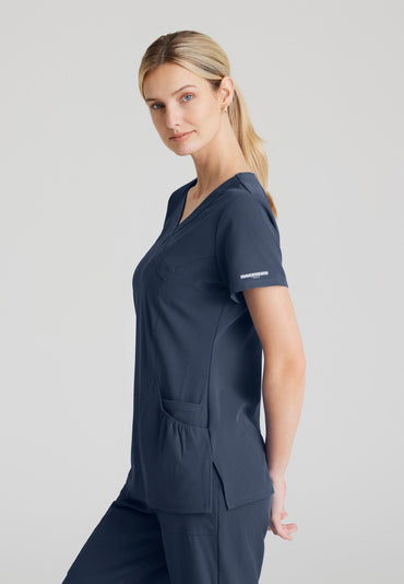 Charge Top - Pewter - Jen's Scrubs