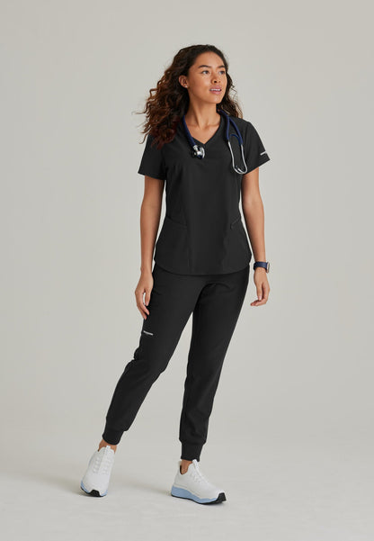 Electra Top - Black - Jen's Scrubs