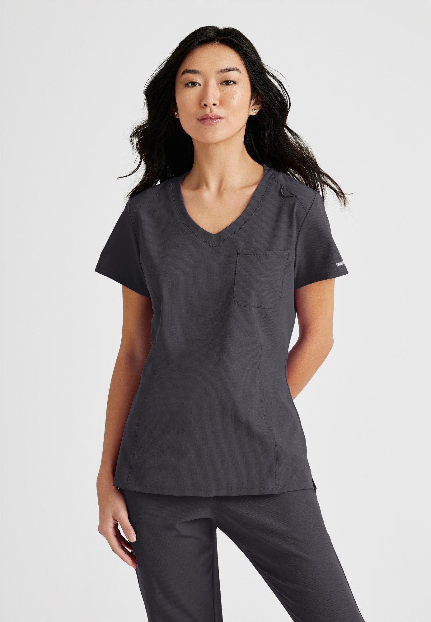 Dignity Top - Pewter - Jen's Scrubs