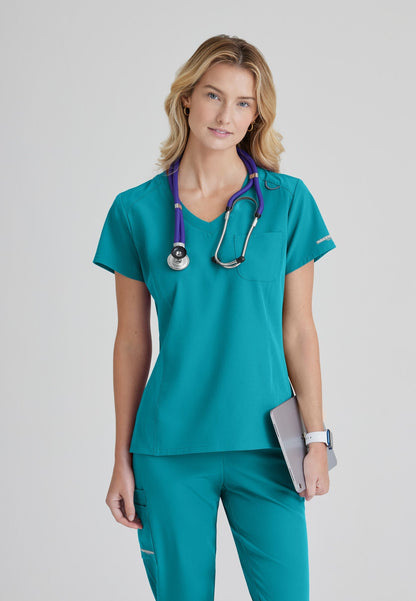 Dignity Top - Teal - Jen's Scrubs