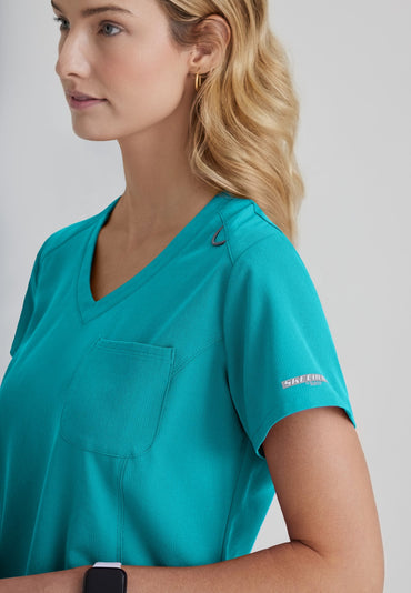 Dignity Top - Teal - Jen's Scrubs