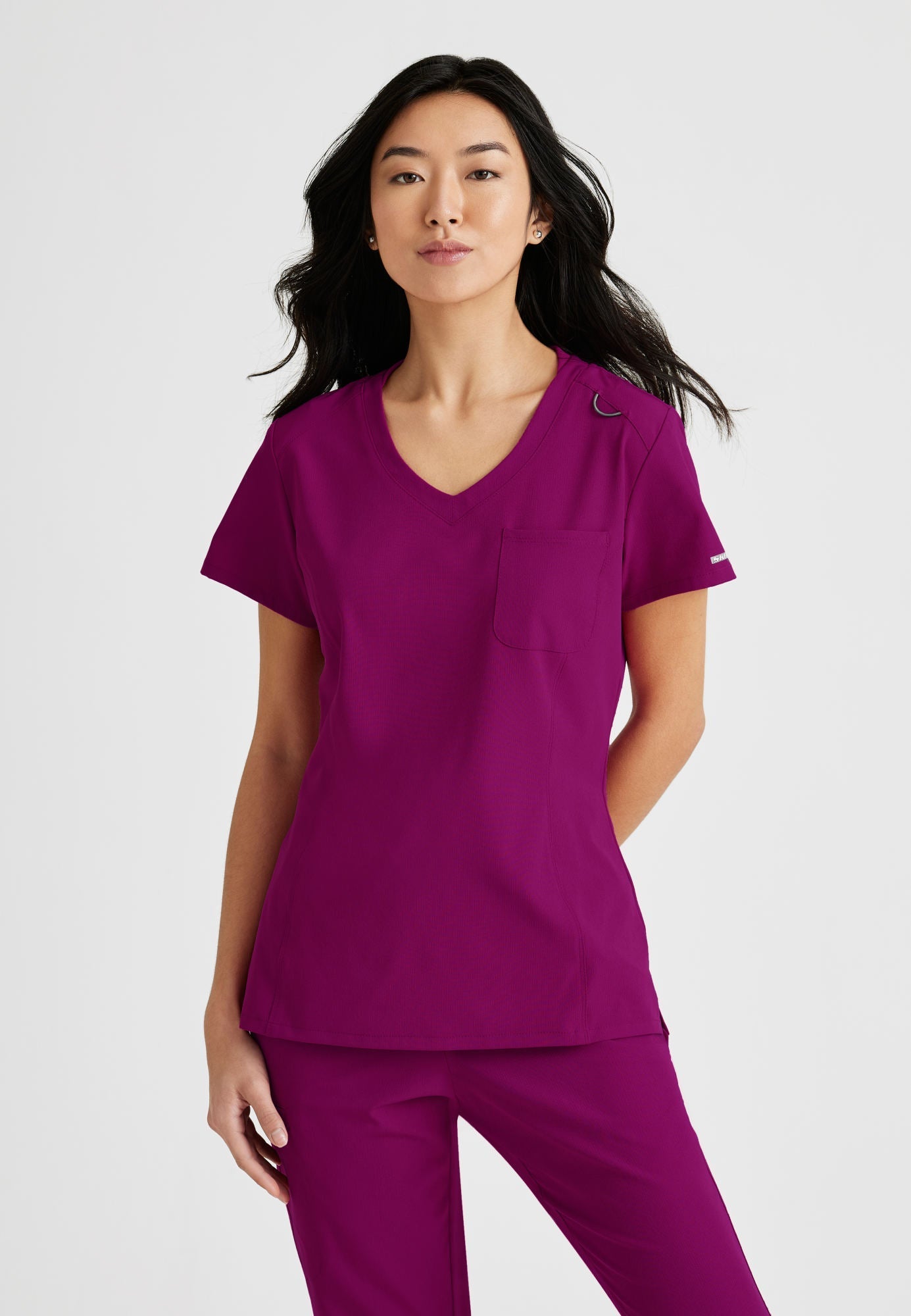 Dignity Top - Wine - Jen's Scrubs