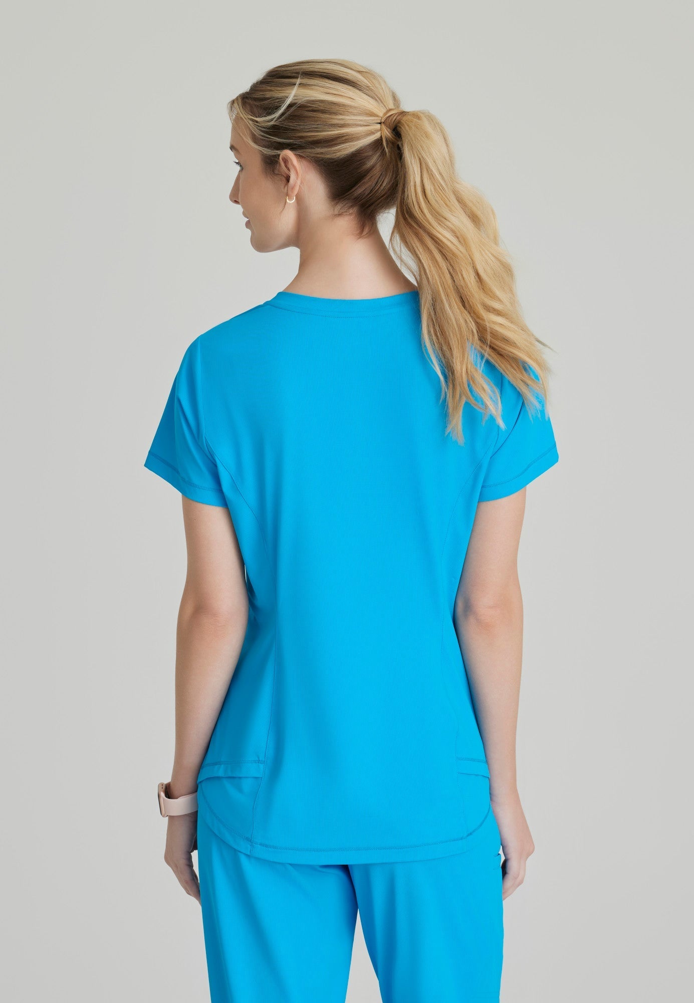 Flow Knit Top - Bold Azure - Jen's Scrubs