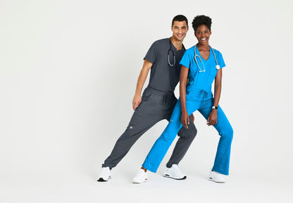 Flow Knit Top - Bold Azure - Jen's Scrubs