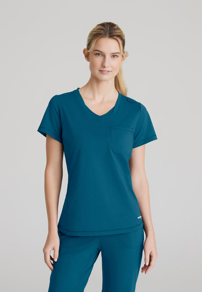 Flow Knit Top - Bahama - Jen's Scrubs