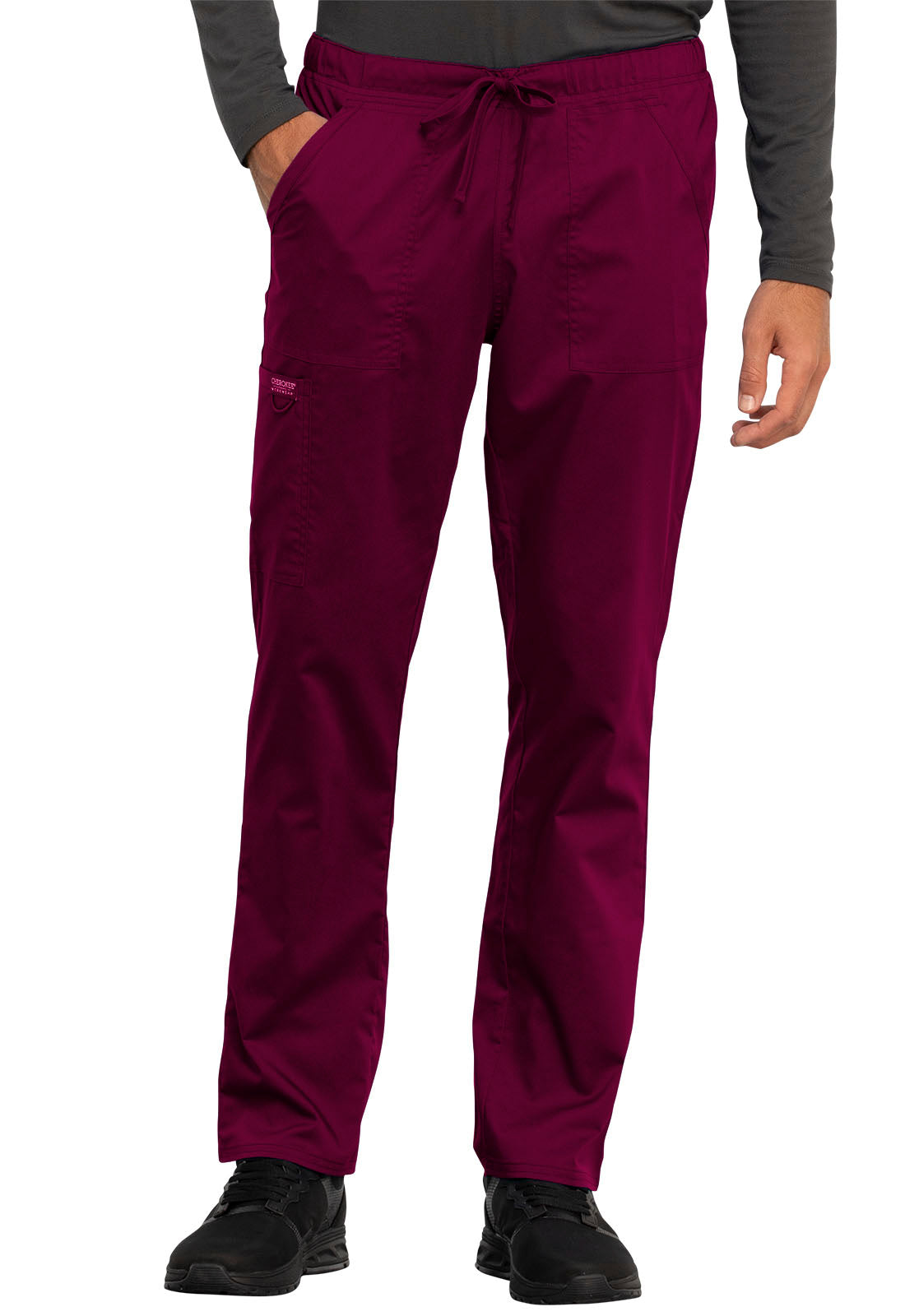 Unisex Unisex Tapered Leg Drawstring Pant - Wine