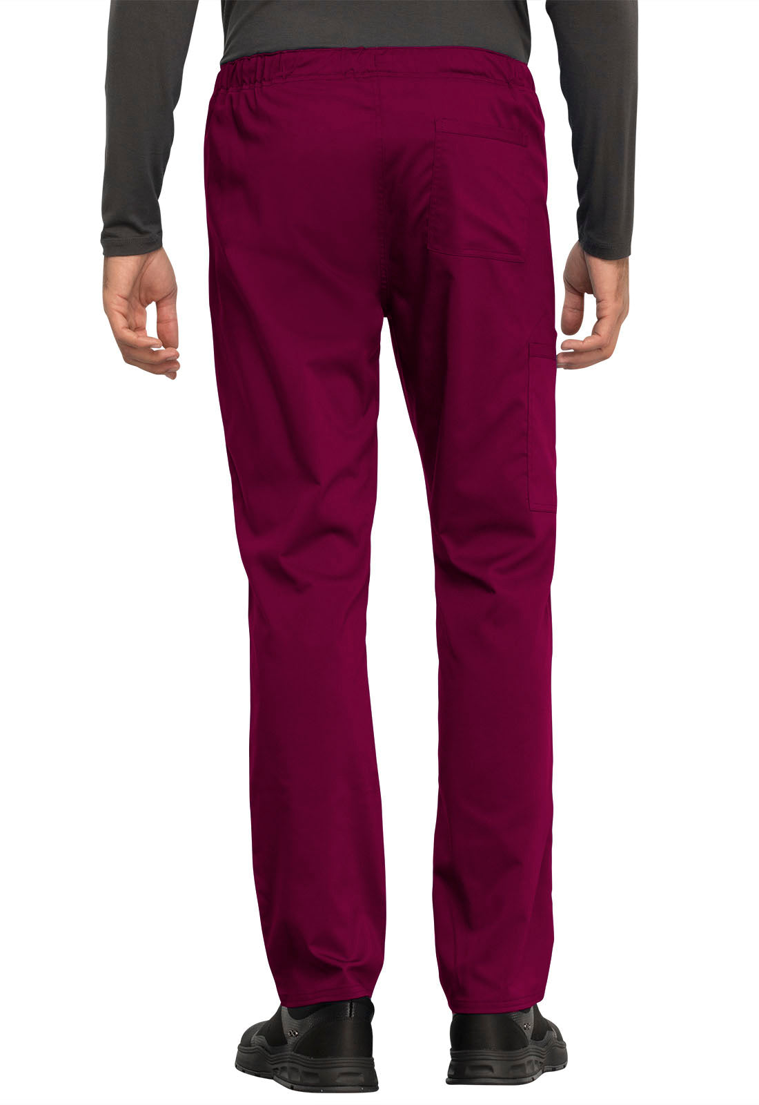 Unisex Unisex Tapered Leg Drawstring Pant - Wine