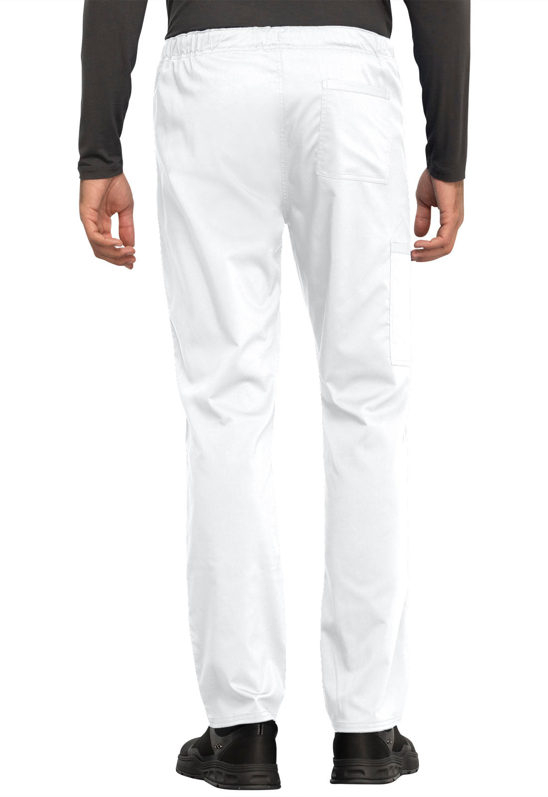 Unisex Unisex Tapered Leg Drawstring Pant - White
