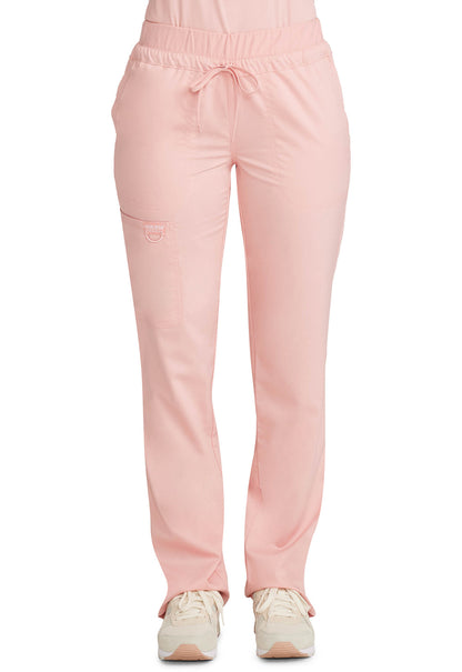 Women's Mid Rise Tapered Leg Drawstring Pant - Pink Essence