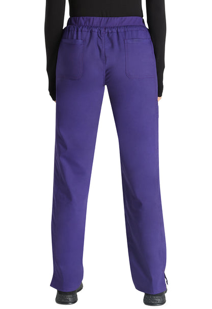 Women's Mid Rise Tapered Leg Drawstring Pant - Grape