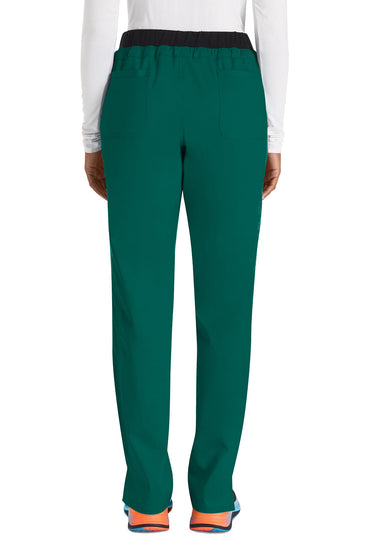 Women's Mid Rise Tapered Leg Drawstring Pant - Hunter Green
