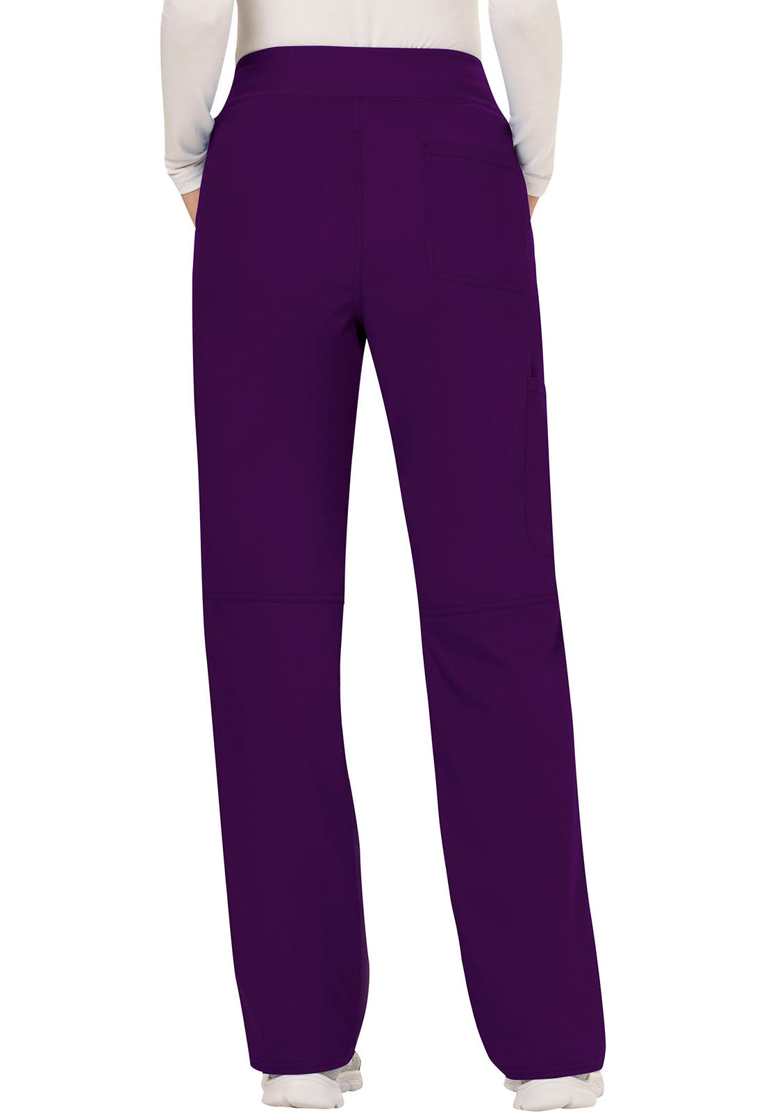 Women's Mid Rise Straight Leg Pull-on Pant - Eggplant