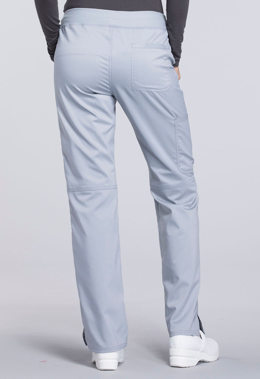 Women's Mid Rise Straight Leg Pull-on Pant - Grey