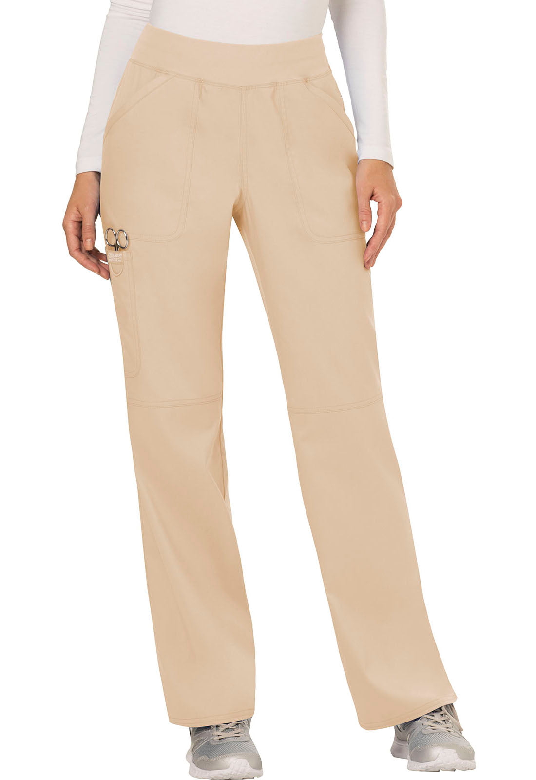 Women's Mid Rise Straight Leg Pull-on Pant - Khaki