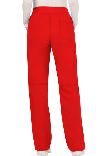 Women's Mid Rise Straight Leg Pull-on Pant - Red
