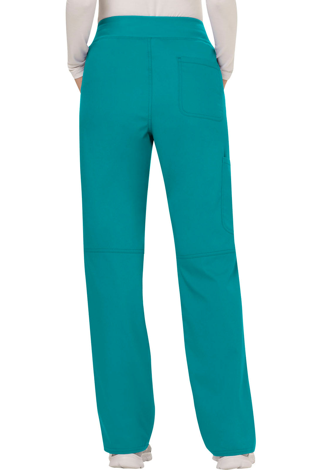 Women's Mid Rise Straight Leg Pull-on Pant - Teal Blue
