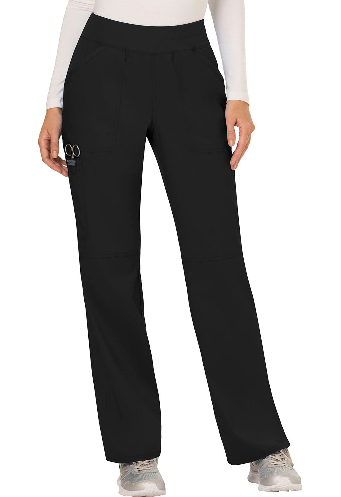 Women's Mid Rise Straight Leg Pull-on Pant - Black
