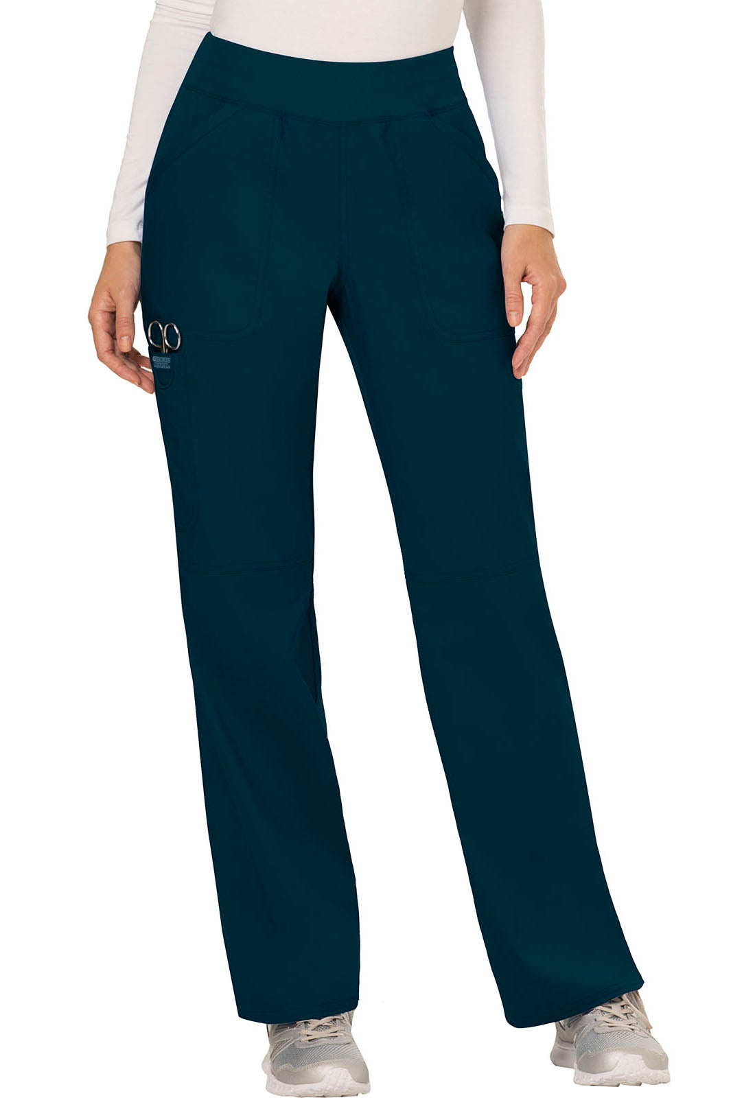 Women's Mid Rise Straight Leg Pull-on Pant - Caribbean Blue