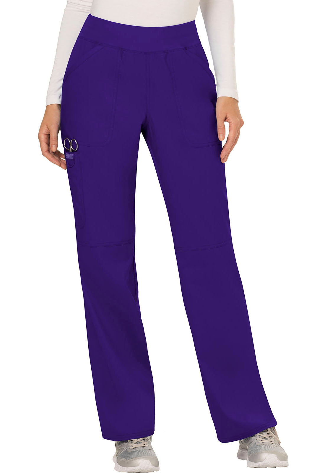 Women's Mid Rise Straight Leg Pull-on Pant - Grape
