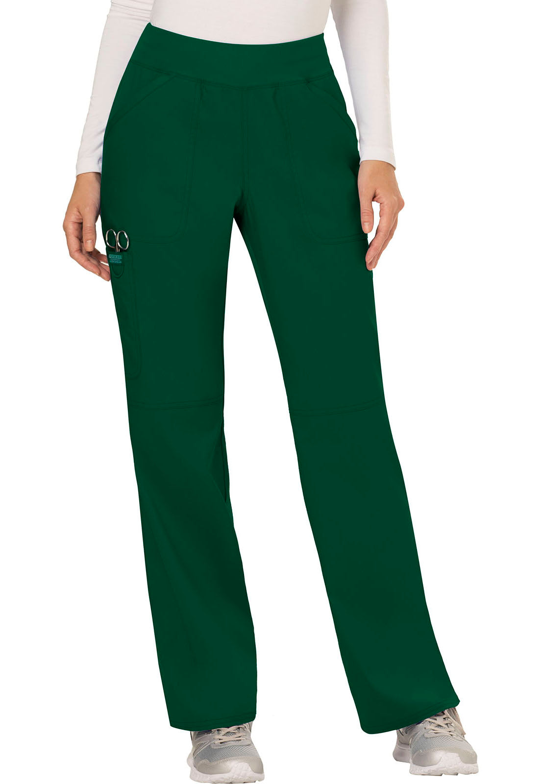 Women's Mid Rise Straight Leg Pull-on Pant - Hunter Green