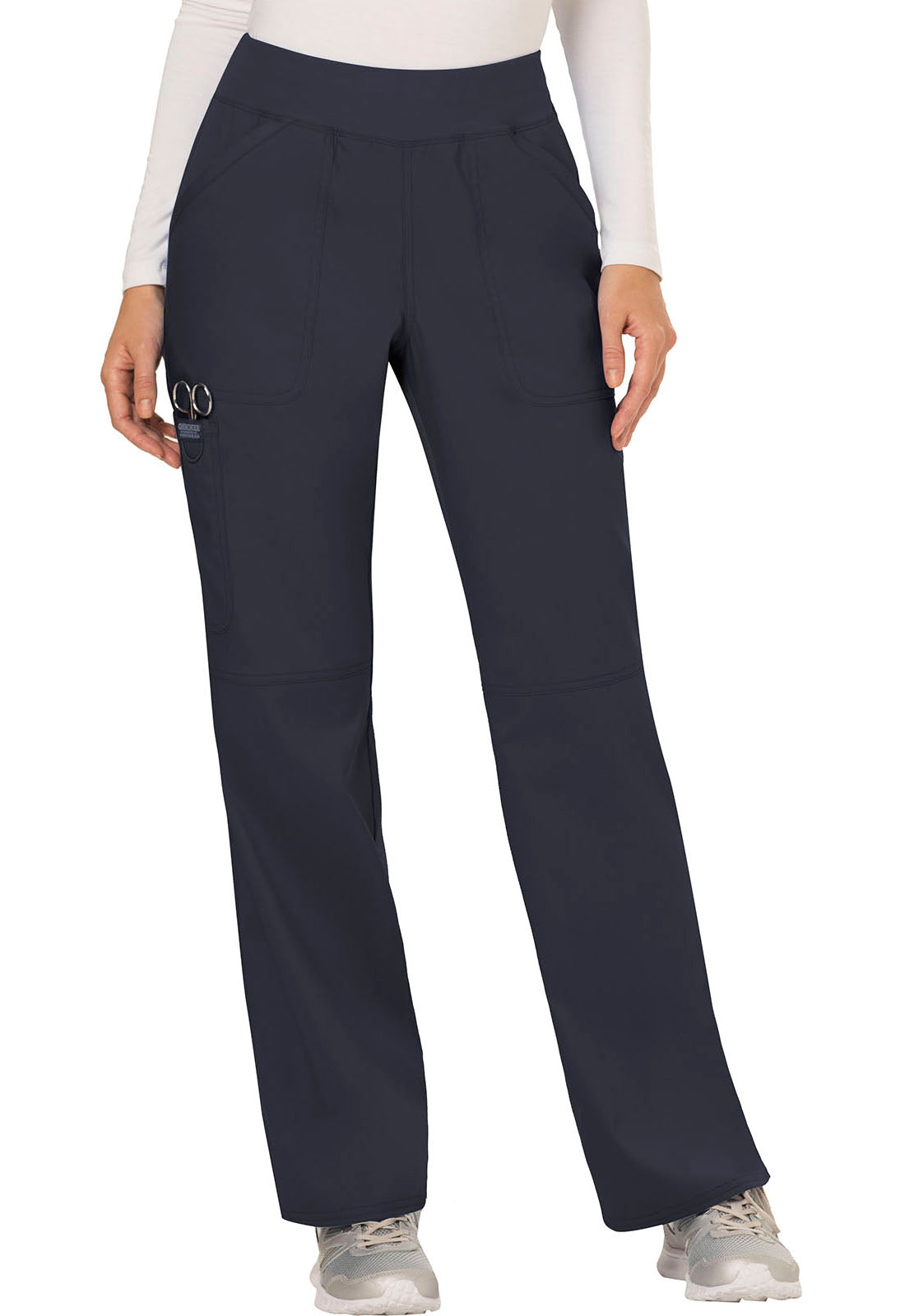 Women's Mid Rise Straight Leg Pull-on Pant - Pewter