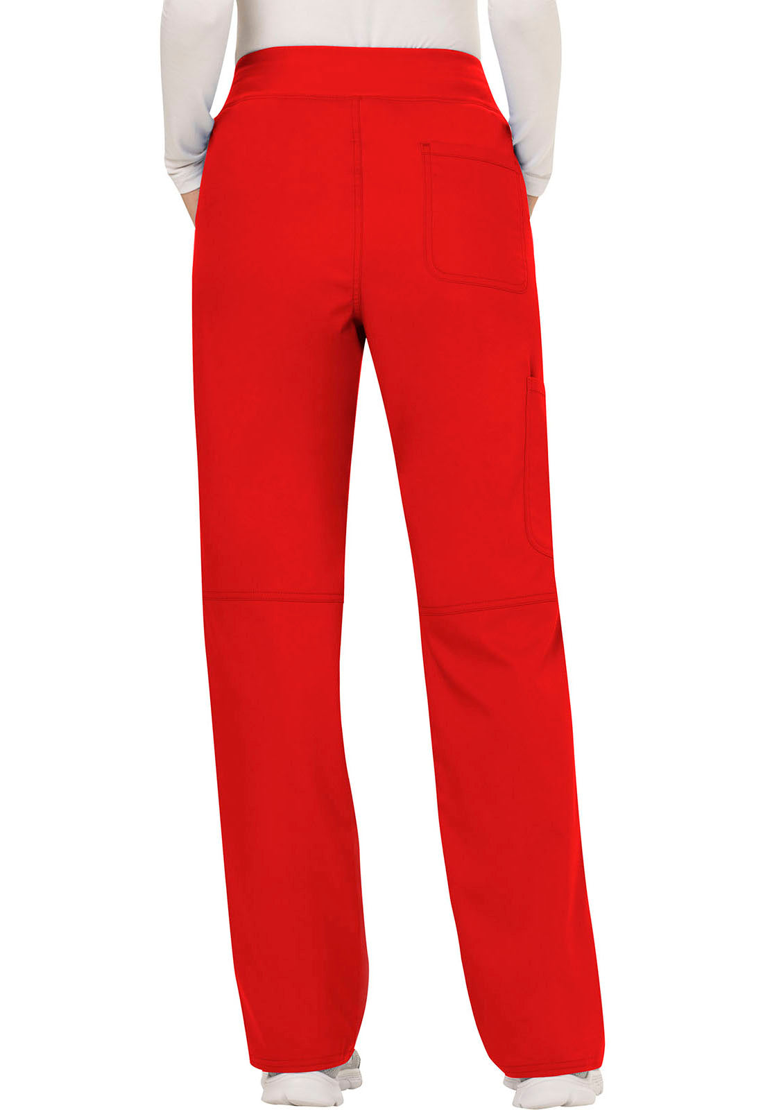 Women's Mid Rise Straight Leg Pull-on Pant - Red
