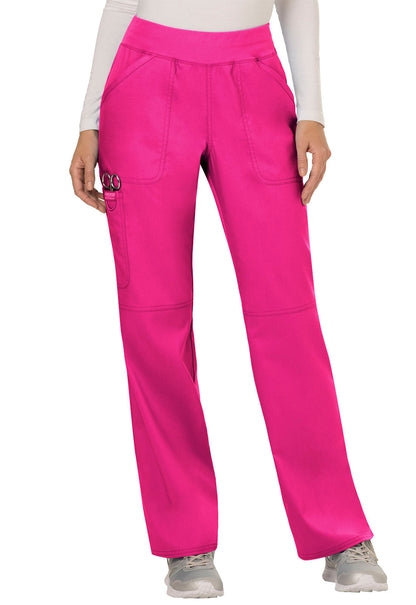 Women's Mid Rise Straight Leg Pull-on Pant - Electric Pink