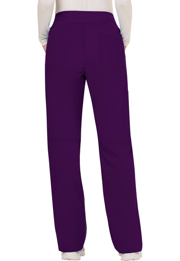 Women's Mid Rise Straight Leg Pull-on Pant - Eggplant