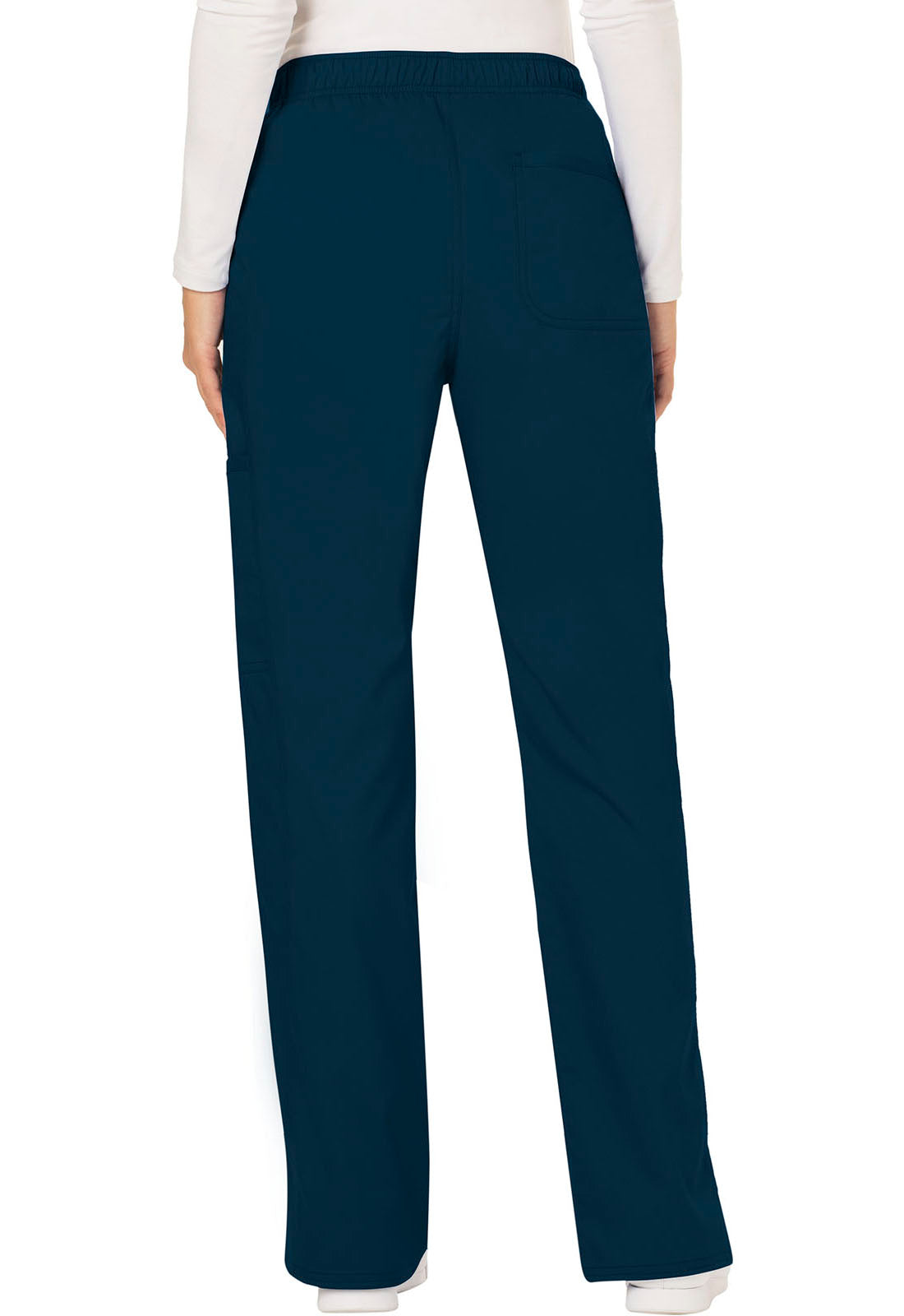 Women's Mid Rise Moderate Flare Drawstring Pant - Caribbean Blue
