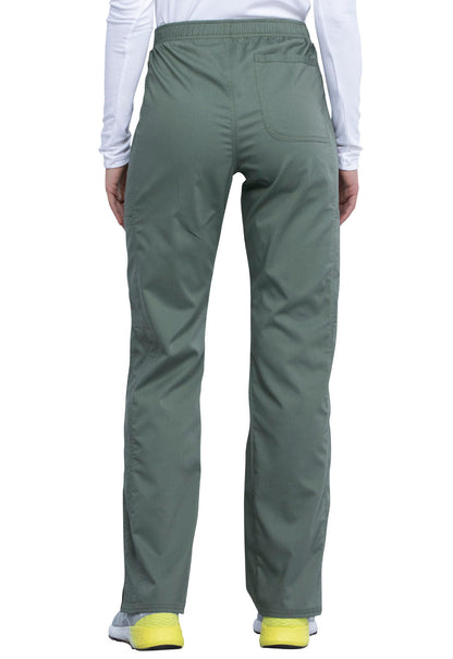 Women's Mid Rise Moderate Flare Drawstring Pant - Olive