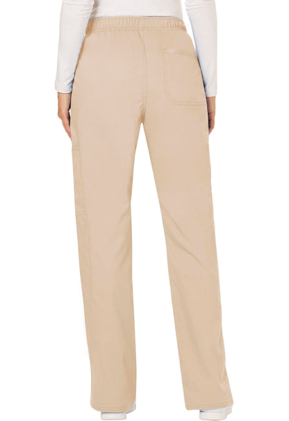 Women's Mid Rise Moderate Flare Drawstring Pant - Khaki