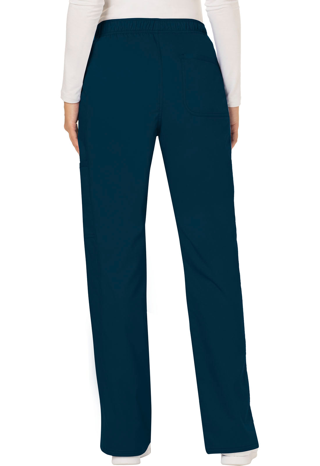 Women's Mid Rise Moderate Flare Drawstring Pant - Caribbean Blue
