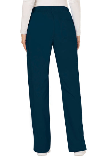 Women's Mid Rise Moderate Flare Drawstring Pant - Caribbean Blue