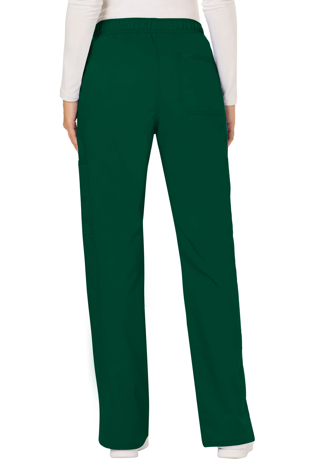 Women's Mid Rise Moderate Flare Drawstring Pant - Hunter Green