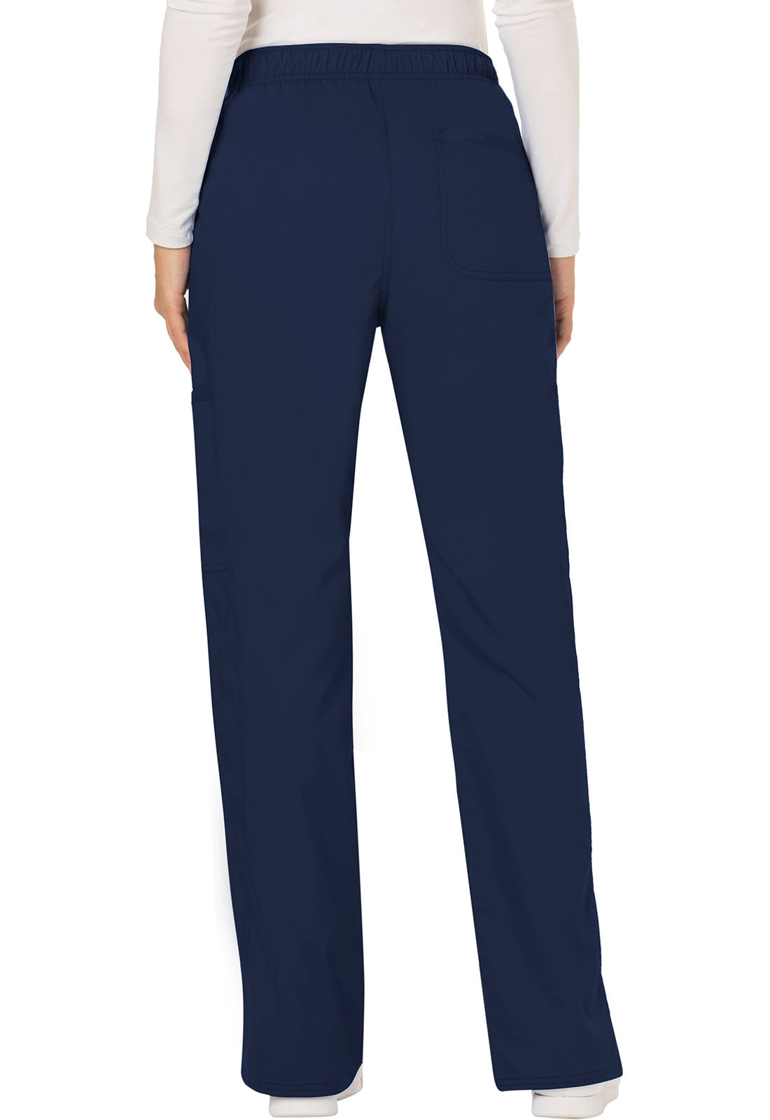 Women's Mid Rise Moderate Flare Drawstring Pant - Navy