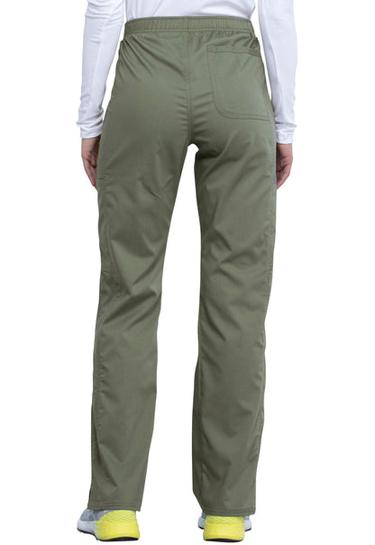 Women's Mid Rise Moderate Flare Drawstring Pant - Olive