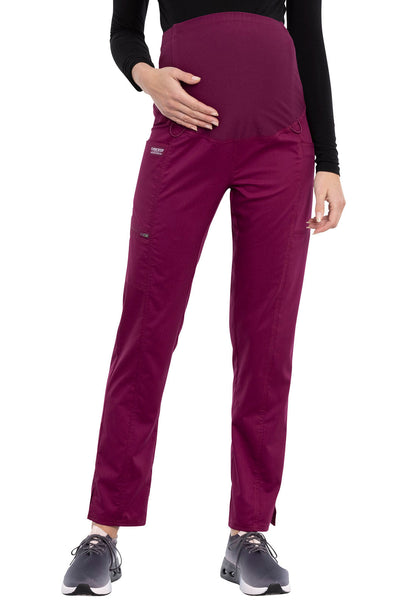 Women's Maternity Straight Leg Pant - Wine