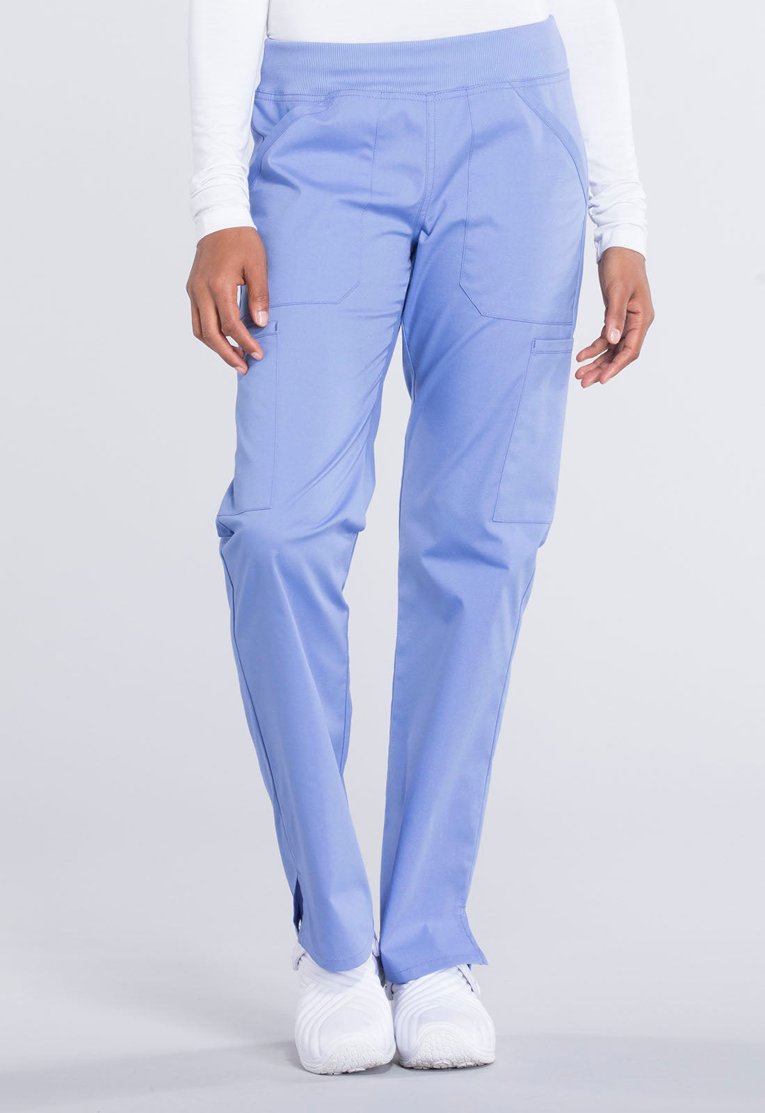 Women's Mid Rise Straight Leg Pull-on Cargo Pant - Ciel