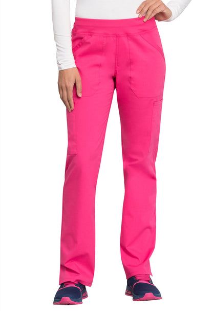 Women's Mid Rise Straight Leg Pull-on Cargo Pant - Electric Pink