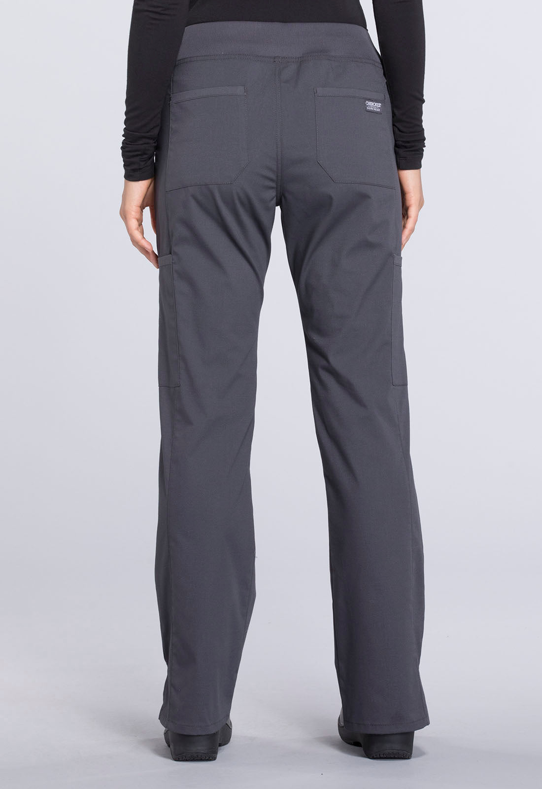 Women's Mid Rise Straight Leg Pull-on Cargo Pant - Pewter