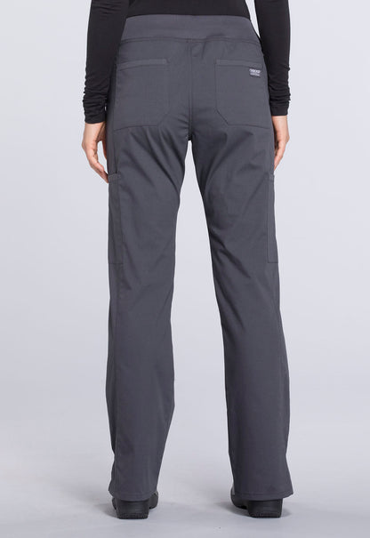 Women's Mid Rise Straight Leg Pull-on Cargo Pant - Pewter