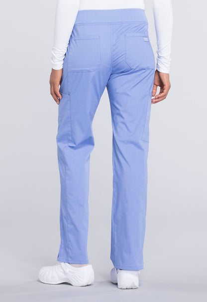 Women's Mid Rise Straight Leg Pull-on Cargo Pant - Ciel