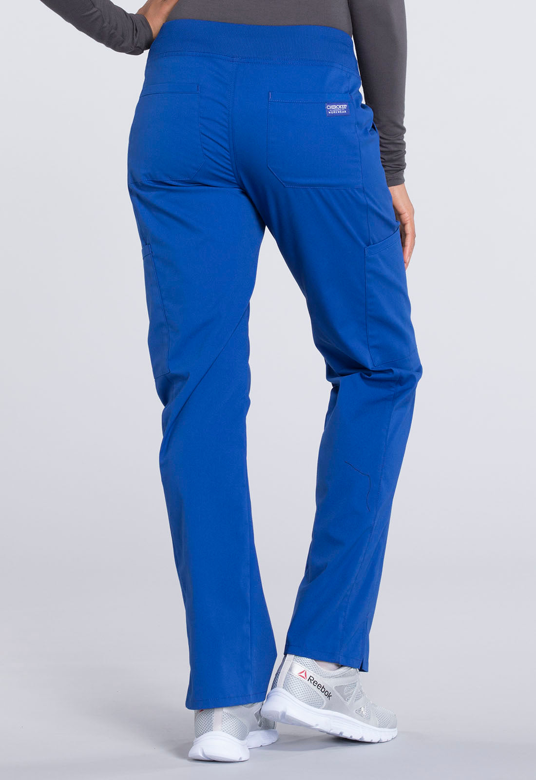 Women's Mid Rise Straight Leg Pull-on Cargo Pant - Galaxy Blue