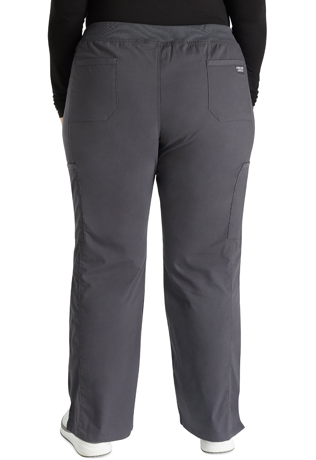 Women's Mid Rise Straight Leg Pull-on Cargo Pant - Pewter