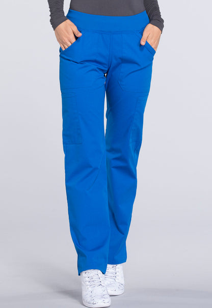 Women's Mid Rise Straight Leg Pull-on Cargo Pant - Royal