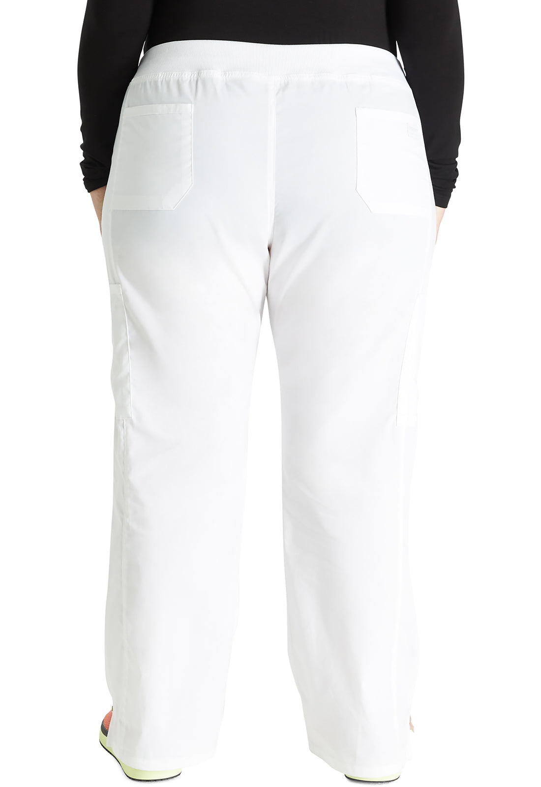 Women's Mid Rise Straight Leg Pull-on Cargo Pant - White