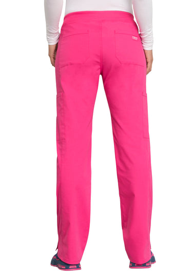 Women's Mid Rise Straight Leg Pull-on Cargo Pant - Electric Pink