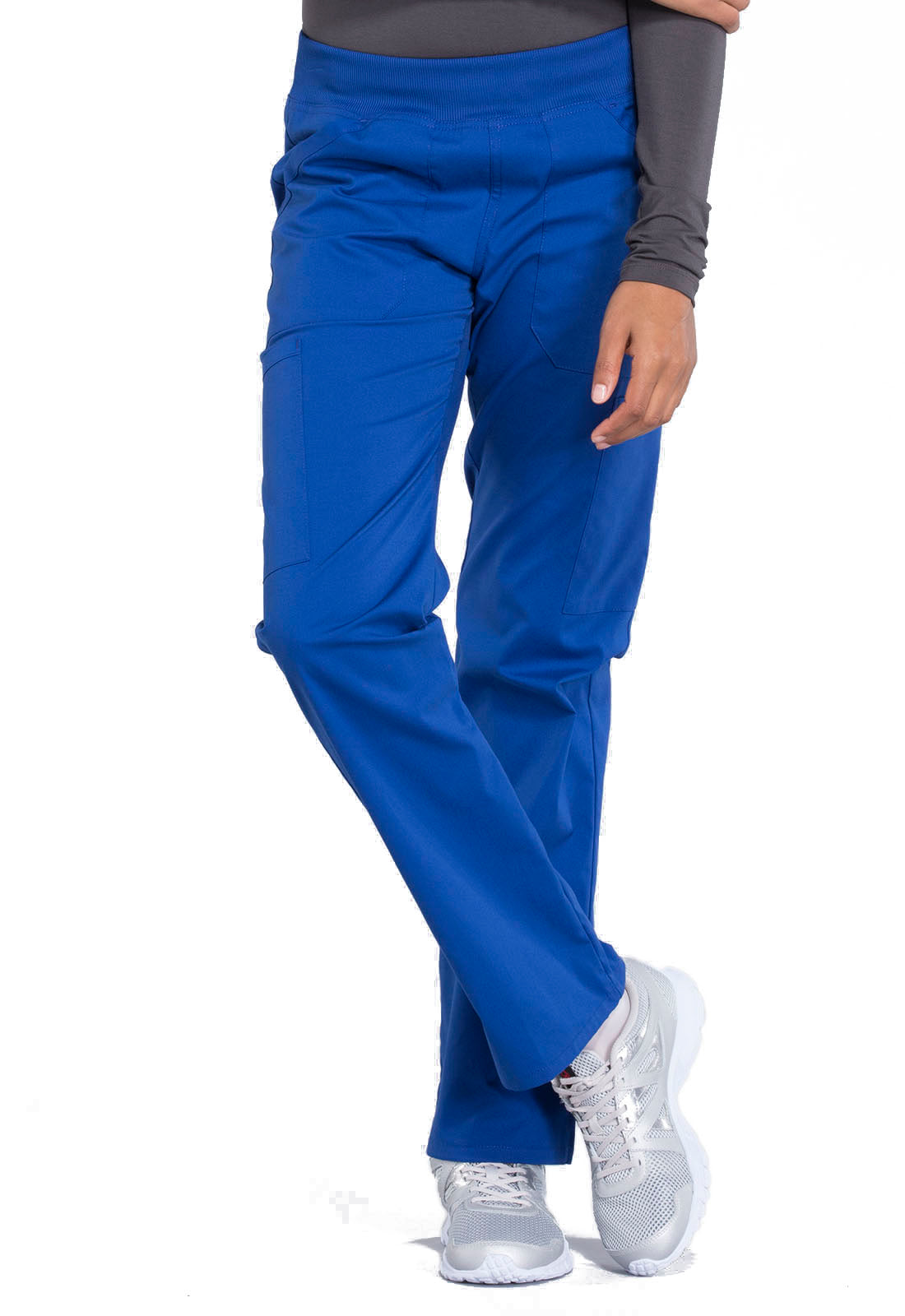 Women's Mid Rise Straight Leg Pull-on Cargo Pant - Galaxy Blue