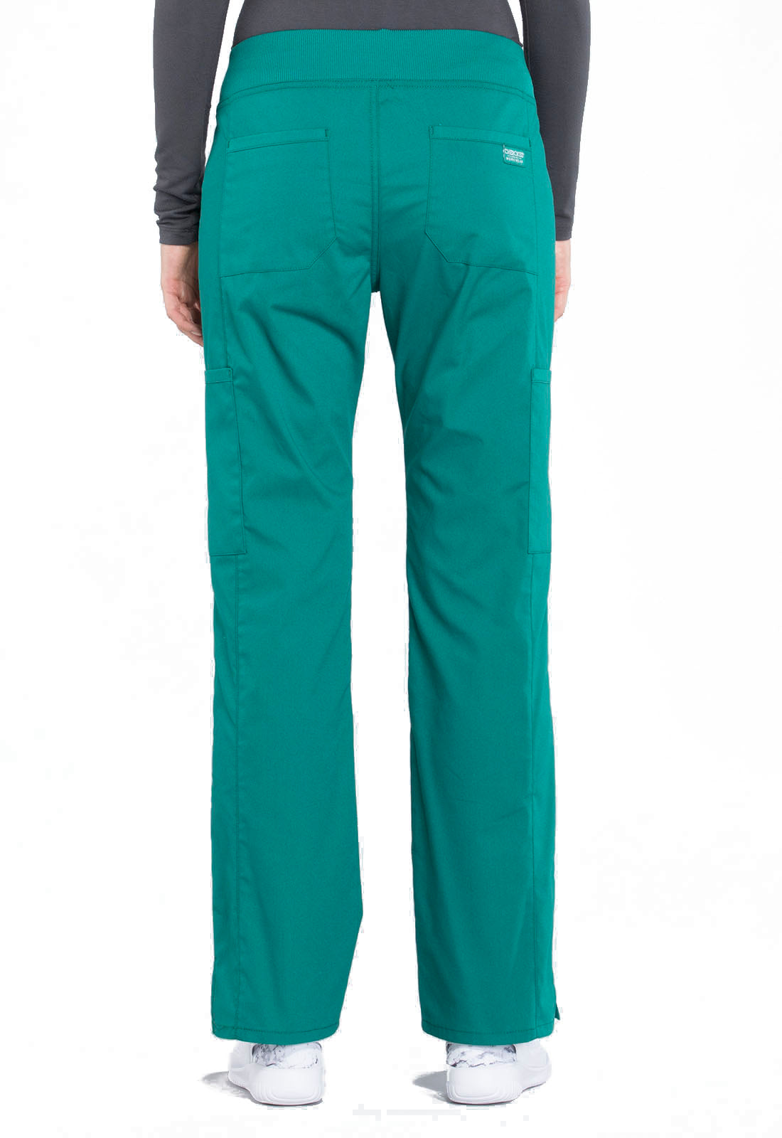 Women's Mid Rise Straight Leg Pull-on Cargo Pant - Hunter Green